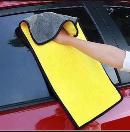 60X30 cm Car Double Layer Microfiber Car Towel