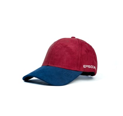 Episodes Maroon Dual Solid Suede Cap