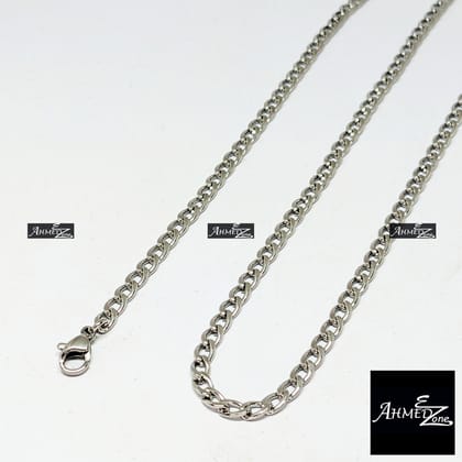 3.5mm Men's Neck Chain Stainless Steel Silver Color (GC-332)