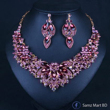 Ultra Luxury Party Necklace and Earring Set