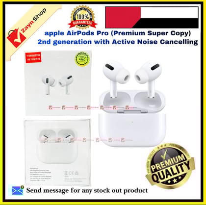 Apple AirPods Pro (Premium Super Copy) 2nd generation with Active Noise Cancelling