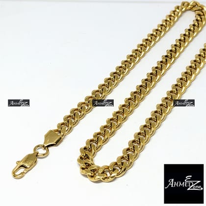7mm Cuban Neck Chain Stainless Steel (GC-336)