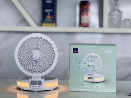 WiWu FS05 Rechargeable Fan (4000mAh Battery, LED Display Controll Panel)