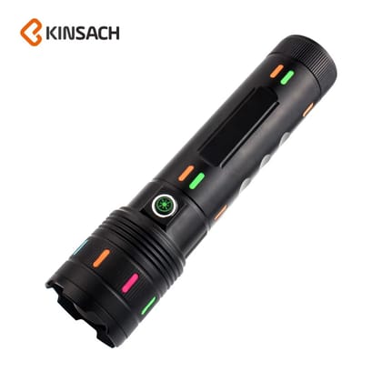 KINSACH KS-662 Long Range Laser Flashlight | 20W | 7200mAh | Type-C | Power Bank | Waterproof Aluminum Alloy