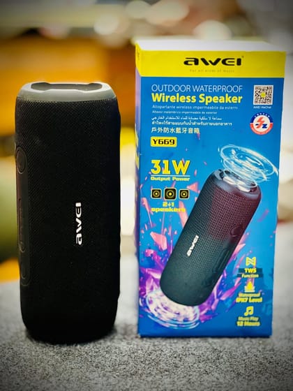 Awei Y669 Bluetooth Waterproof Outdoor Dual Speaker (31W)