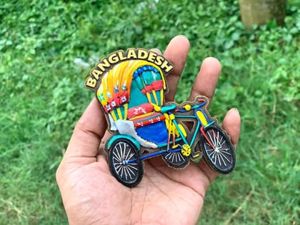 Rickshaw Fridge Magnet