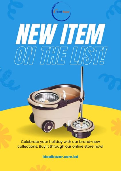 Make Cleaning a Breeze 360-Degree Floor Cleaning Spin Mop with Wheels & Mop Bucket Set with Removable Basket-Unique Choice For Household Cleaning