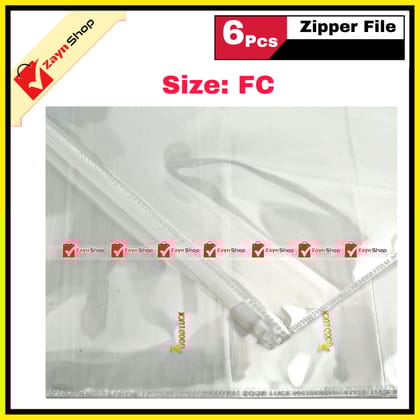 Good Luck Zipper file FC/Legal size pack of 6 pcs