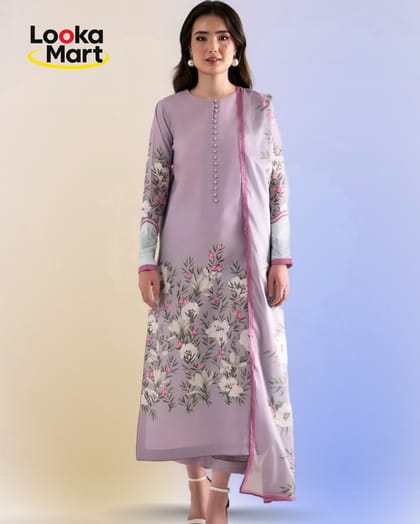 Digital Print Three Piece Kamiz