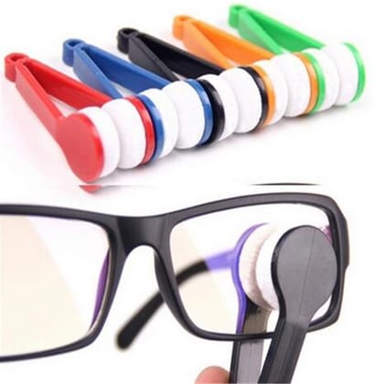 Portable Multi-function Mini Microfiber Cleaning Tool- For Sunglasses And Eyeglass / Convenient Eyeglass Cleaner Brush / Multicolor Glasses Soft Brush