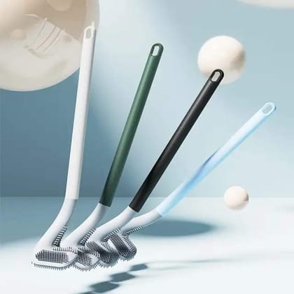 Long Handle Silicone Toilet Brush for Golf / No Dead Wall Cleaning Brush / Bathroom Flexible Bendable Toilet Brush Bathroom Supplies