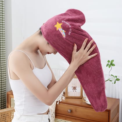 Coral Fleece Dry Hair Soft Shower Hair Towel Absorbent Quickly Drying Head Scarf Shower