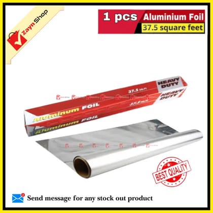 Aluminum Wrap Foil Paper -37.5 Square Feet-1 Roll