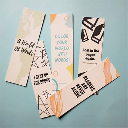 SET OF 5 BOOKMARKS BY OXYNOTE