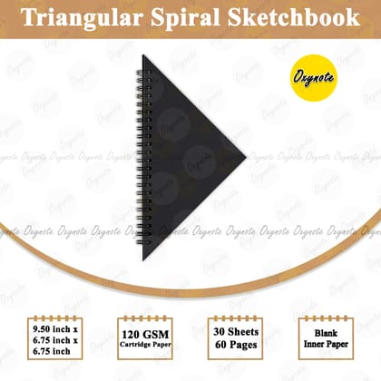 Triangular Spiral Sketchbook by OXYNOTE