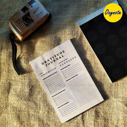 Oxynote "Gratitude Journal" Notepad - 8.2 inch x 5.6 inch - 31 Sheets