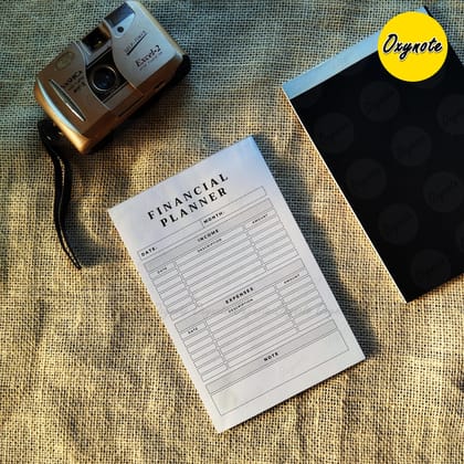 Oxynote "Financial Planner" Notepad - 8.2 inch x 5.6 inch - 31 Sheets