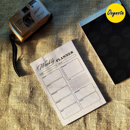 Oxynote "Weekly Planner" Notepad - 8.2 inch x 5.6 inch - 31 Sheets