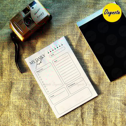 Oxynote "My Daily Task" Notepad - 8.2 inch x 5.6 inch - 31 Sheets