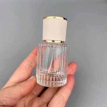 Empty Perfume Atomizer Refillable Transparent Round Shape Glass Spray 30ml Bottle 1 pcs