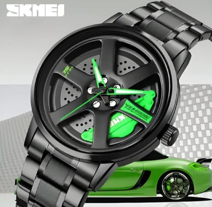 SKMEI 1787 Fashion Creative Cool Black Watch Cutout Concept Original