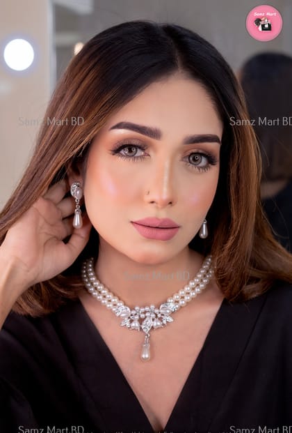 Luxury Pearl Necklace & Earring set