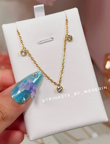 Minimal stone pendant