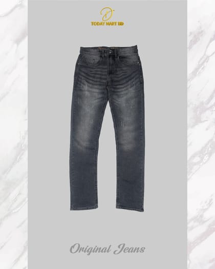 Jeans Pant - 1 Pcs Dark Ash Wash Denim  Pant- 253065