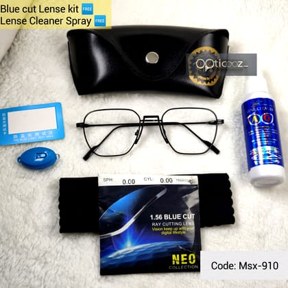 Black Design Metal Premium BlueCut eyeglass