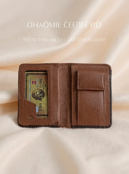 Ks Premium Leather Wallet Chocolate
