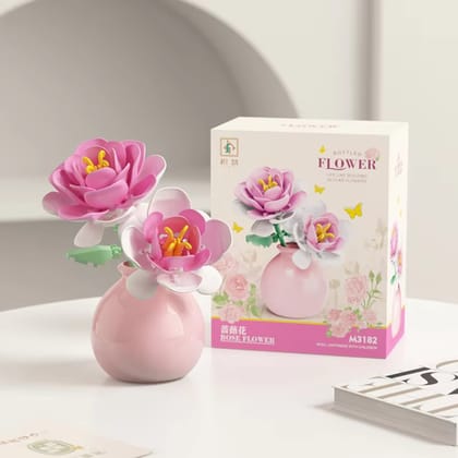 Pink Rose -Potted Flower