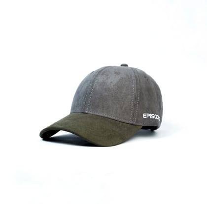 Episodes Grey Dual Solid Suede Cap