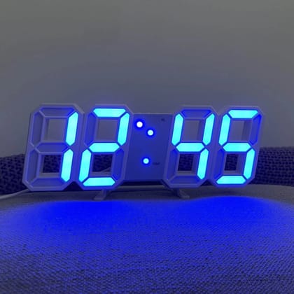 3D LED Digital Clock Glowing Decoration Wall Or Table Clock