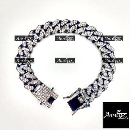 Trendy Iced Out Bracelet Black