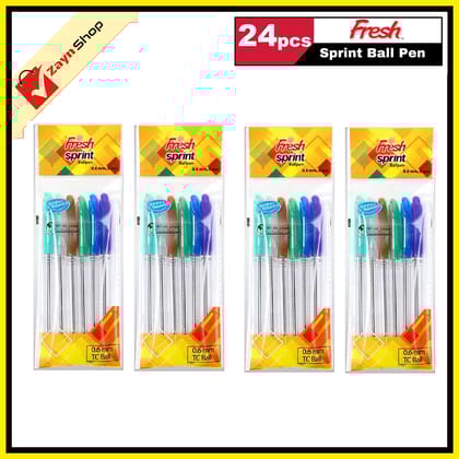 Fresh Sprint Ball Pen 0.6mm pack of 24 pcs
