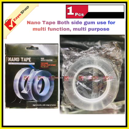 Nano Tape Double Sided Adhesive use for Multi Function Multi Purpose 1pcs