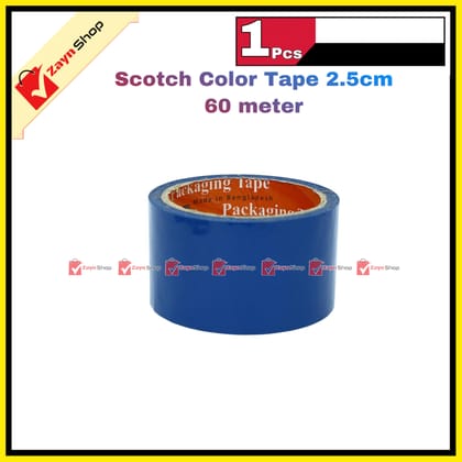 Colorful Scotch Tape Blue Green Red wide 2.5cm 60 meter 1pcs