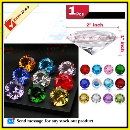 Paper weight Crystal Diamond shape 1 pcs Random color