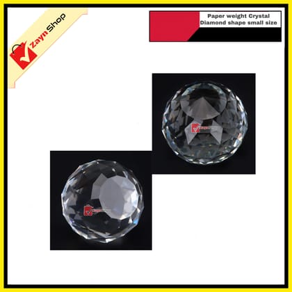 Paper Weight Crystal Diamond Shape small size 1pcs