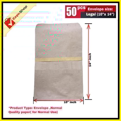 Envelope Normal Quality (For Normal Use) Size (10"x14") 50 pcs