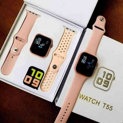 T55 Smart Watch (২ জোড়া বেল্ট)