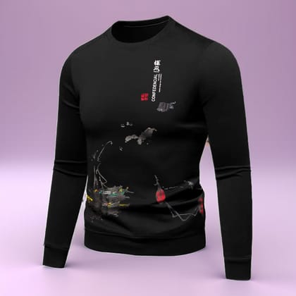 Cotton Long Sleeve Sweat Shirt for Men