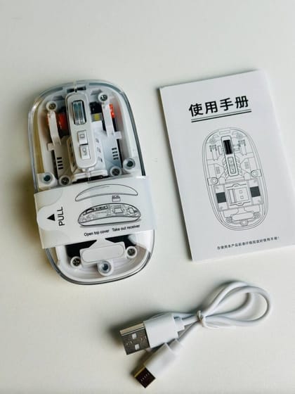 Transparent  Bluetooth Magnetic Wireless Mouse