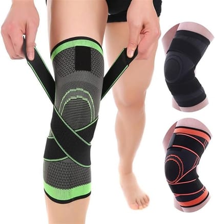 UNBIT Knee Braces, Kneelet Sports Knee Pads Cycling Man Adjustable Women Compression Elastic Knee Support Fitness Equipment Protective