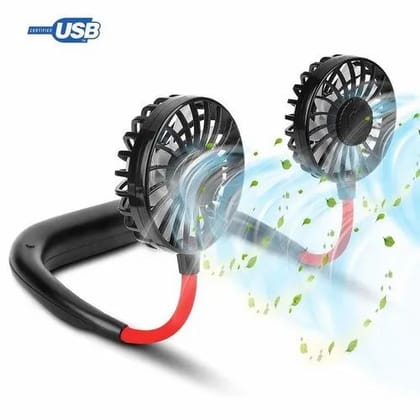 USB Wearable Neckband Face Fan