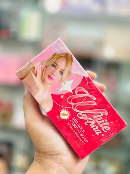 Original WHITE AURA Miracle Carrot Soap -160g White Aura Soap