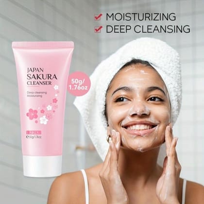 JAPAN SAKURA Cleanser Face Wash