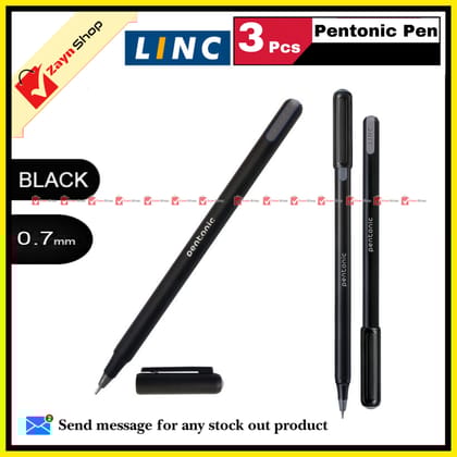 Linc Pentonic Ball Pen 0.7mm Black /Blue / Red 3 pcs