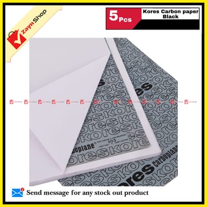 Carbon Paper Kores Long Lasting 5pcs Black