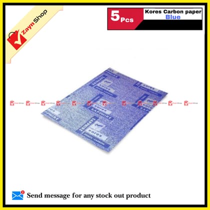 Carbon Paper Kores Long Lasting 5pcs Blue